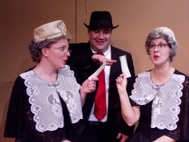 Sheri Hess, Bruce Carmen, and Valeree Pieper in The Producers